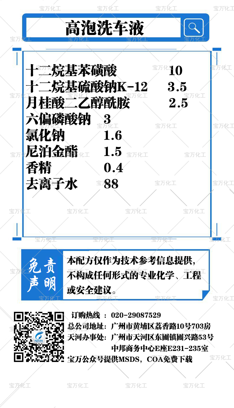 高泡洗车液