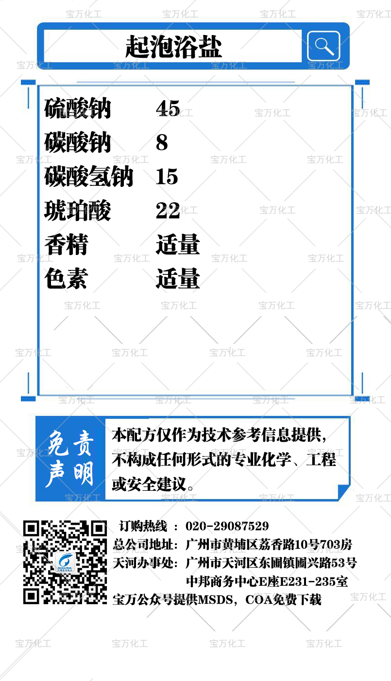起泡浴盐